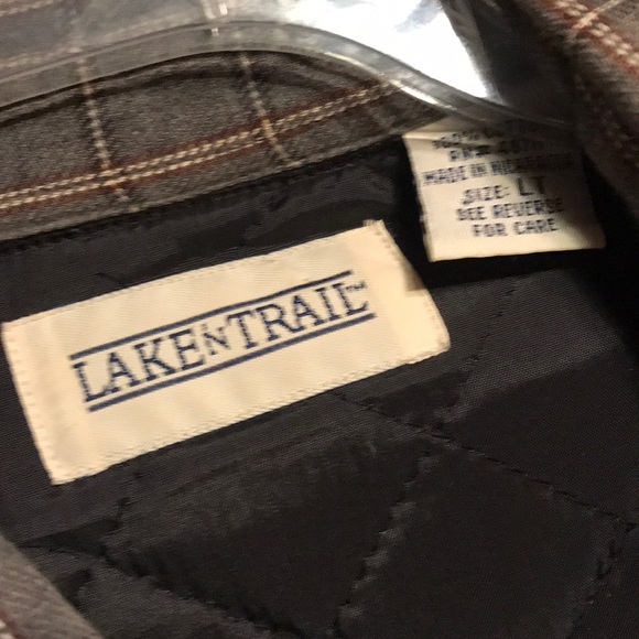 Insulate lake n trail work shirt large tall used - Picture 2 of 3